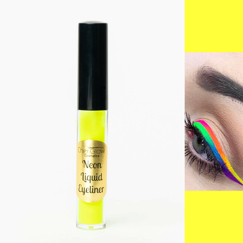 Neon Yellow Liquid Eyeliner – Water-proof, Smudge-proof, Long-lasting