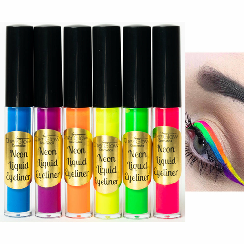 Neon Liquid Eyeliners – Set of 6