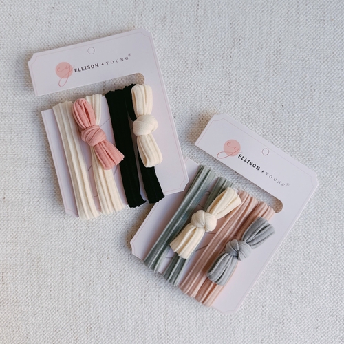 Tied In Bow Daily Hair Ties Set Of 4