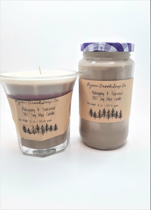 Mahogany & Teakwood – Pure Soy Wax Candle