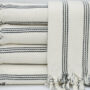 Black & White Stripes | Beach Towel