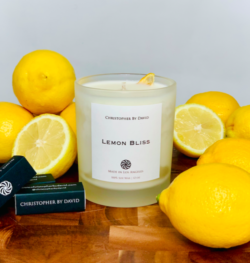 Lemon Bliss – 12 oz 100% Soy Wax Candle