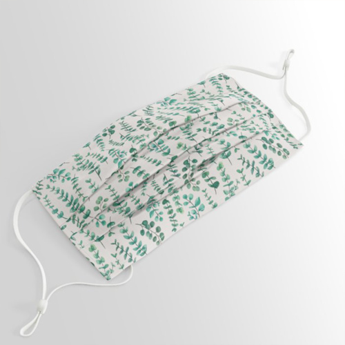 Eucalyptus Watercolor Face Mask