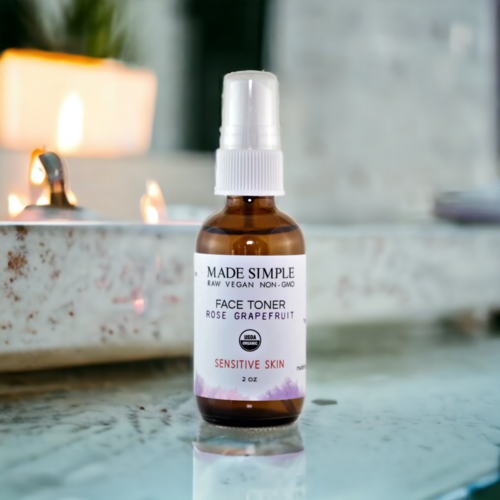 Rose Grapefruit Face Toner – Certified Organic & Vegan