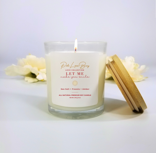 Let Me Make You Smile Handcrafted All Natural Premium Soy Candle