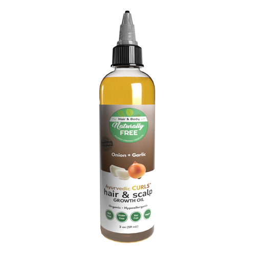 Ayurvedic Onion + Garlic Hair & Scalp Growth Oil – Hypoallergenic