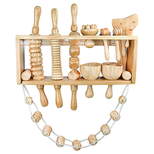 Wood Therapy 13 Elements – Colombian Therapies (Wall Shelf Included)