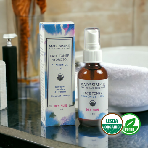 Chamomile Lime Face Toner – Certified Organic, Vegan & Cruelty-free