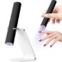UV Light For Gel Nails, Mini U V LED Nail Lamp Handheld With Stand,