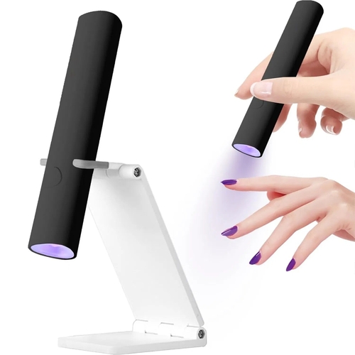 UV Light For Gel Nails, Mini U V LED Nail Lamp Handheld With Stand,