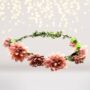 Flower Crown, Flower Girl Headband, Girls Floral Crown, Flower Halo,