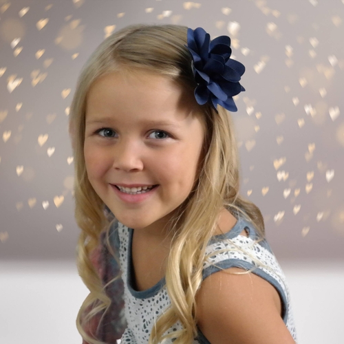 Girls Gross Grain Hair Flower
