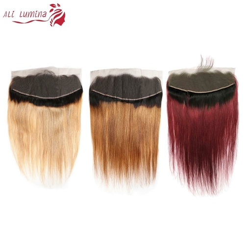 HD Lace Frontal 13×4 4×4 Ombre Closure Straight Lace Frontal Brazilian