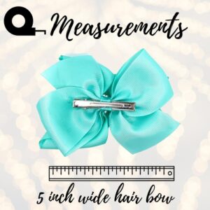Snowflake Rhinestone Basic Boutique Hair Bow