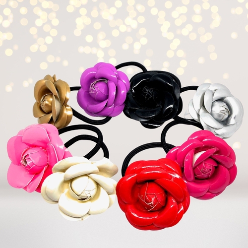 Shiny Flower Hairband Pony Tail